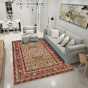 Perzische Stijl Super Zachte Flanel Antislip Tapijt 3D Afdrukken Woonkamer Slaapkamer Tapijt Woondecoratie Mat W11337…