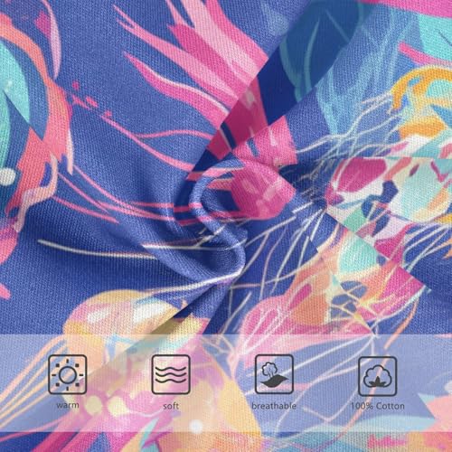 KLL Colorful Jellyfish Toddler Boy Pure Cotton Underwear Breathable Undies3