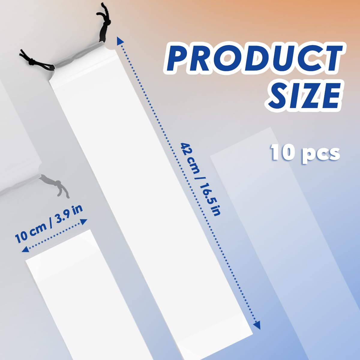 Playmat Bag for TCG – 10 Pack Waterproof Frosted White Polyethylene Storage Bags, Reusable Travel Pouch for Trading Card Game Mats, Large Portable Gaming Mat Cases