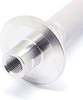 Vista 2 de QiiMii Piedra de difusión de tres abrazaderas de acero inoxidable de 1.5 pulgadas, aireación de 2 micrones, carbonatación con entrada de CO2 NPT