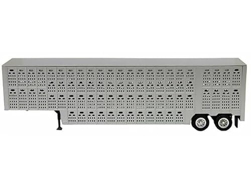 Livestock Trailer Silver 1/87 (HO) Plastic Model by Promotex 005354S