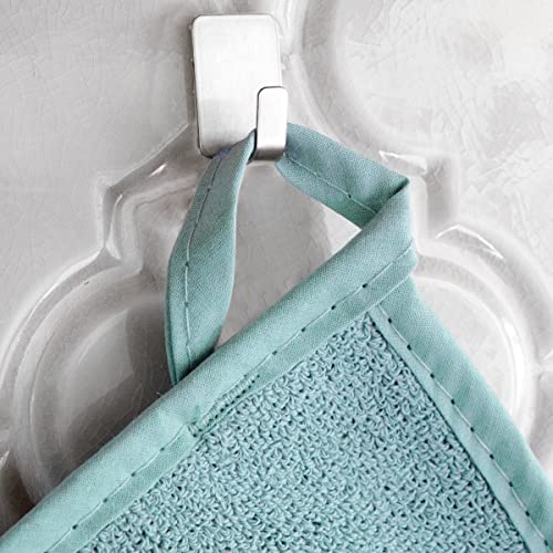 Ritz Premium Terry Pot Holders & Hot Pads (2-Pack), 8.5"X8.25", High Heat Resistance, 100% Cotton, Dew #TOP2