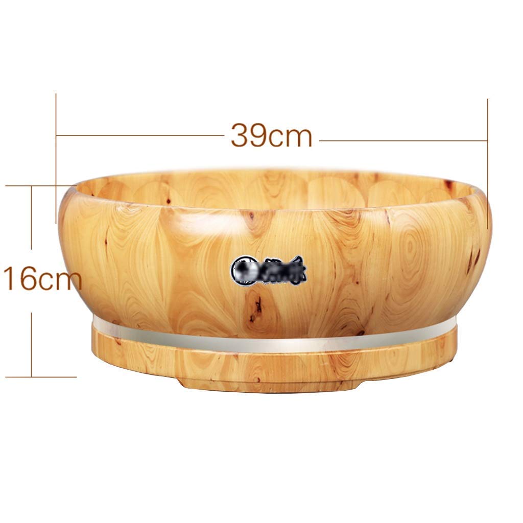 Pediluvio in Quercia, Secchio per Pediluvio, Barile per Pediluvio in Legno, Ciotola per Pedicure, Vasca per Pediluvio per Massaggio Spa (Color : 3), Rulli per Massaggi