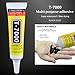FIXWANT T-7000 Upgrde Glue for Phone Glass Fabric Craft Loudspeaker, T7000 High Viscosity Glues for Cell Phone Screen Repair (2x15ML/ 0.5fl.oz)