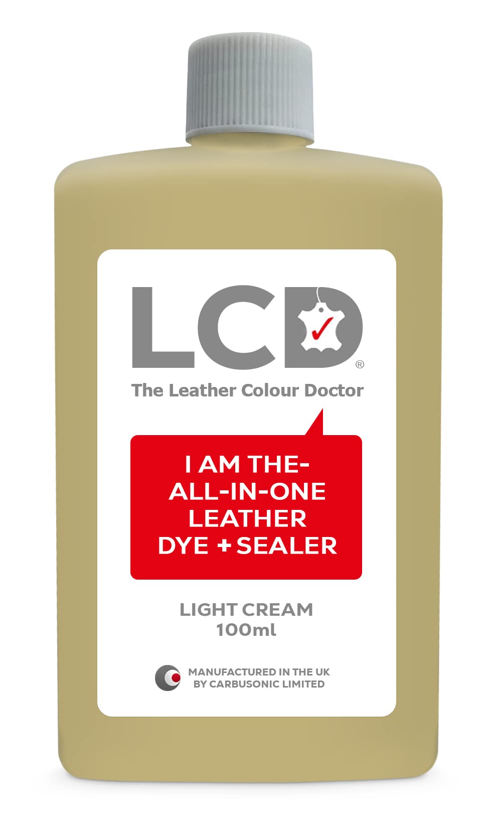 LCD All-in-One Leather dye & Sealer - Repair & Restore Paint, Permanent Colour for Sofas, Shoes, Handbags, Clothing, self Sealing 100ml by The Leather Colour Doctor (Grey) — view 24