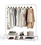 Appendiabiti Autoportante JURMERRY - Doppia Canna, Multifunzionale Per Camera Da Letto, Nero - Foto 6