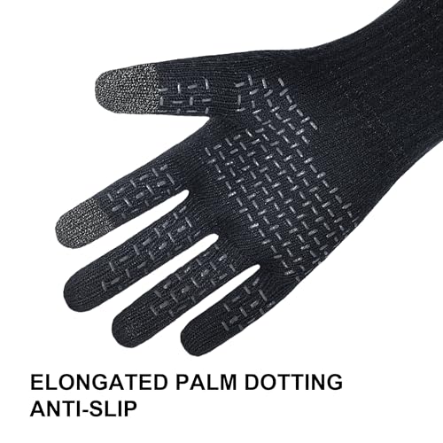 dexshell ultraflex waterproof knit gloves lightweight touchscreen wet-grip for running hiking amp commuting  spring amp fall