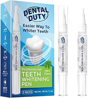 Dental Duty Teeth Whitening Pen (2 Pens), 35% Carbamide Peroxide Gel, 30+Uses, Stain
