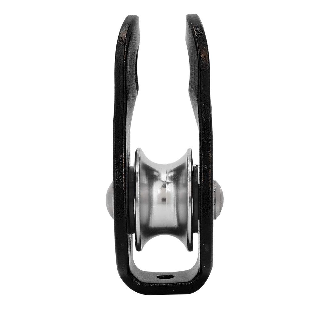 MAGT Polea De Escalada 26kN Aluminio Equipo Escalada Negro Transporte Acarreo