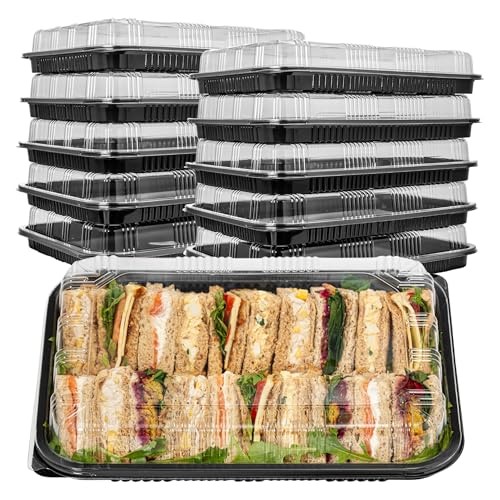 Superior Sandwich Platter Trays - Pack of 5 Reusable Catering Tra...