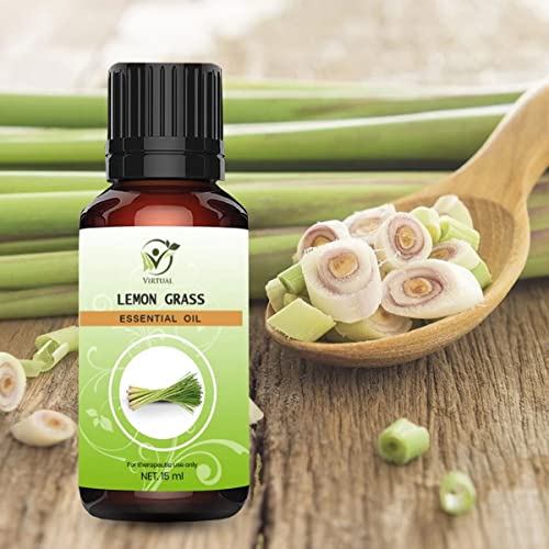 Image of VIRTUAL Lemon Essential Oil 15ml Pure Natural Therapeutic Grade Vitamin C Rich Oil for Skin Care Hair Growth Aromatherapy Diffuser Massage Use