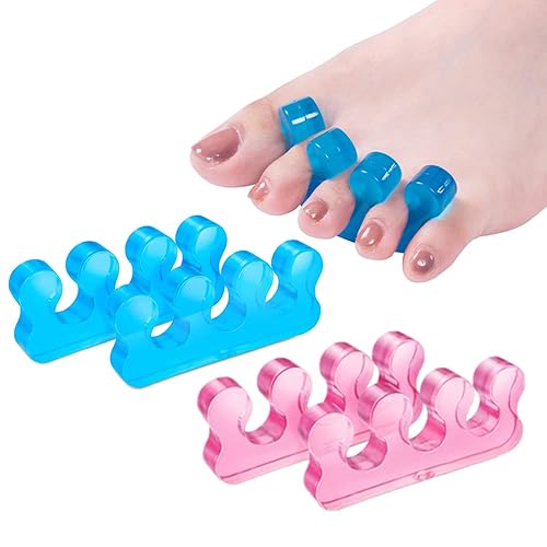 Miniatura 7 de ZaxSota Separadores de dedos para pedicura, separadores de dedos de los pies, separadores de dedos para esmalte de uñas, repetibles y lavables,