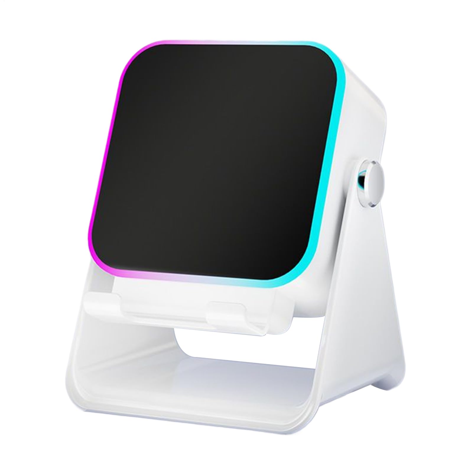 Altoparlante a induzione, supporto pieghevole con illuminazione, supporto per smartphone con altoparlante da 10 W, per casa, ufficio, viaggio, Natale, compleanno, uomini, donne, amici