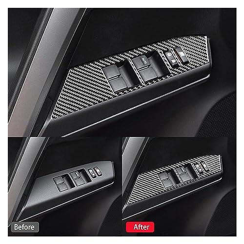 Autocollant de fenêtre pour RAV4 2013-2018 : garniture de panneau de commande intérieur chrome - 4