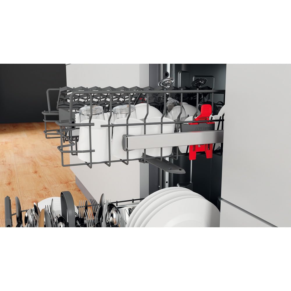 Whirlpool WSIC 3M27 - Lavastoviglie slim da 45 cm, 10 coperti, classe A++, Sesto senso
