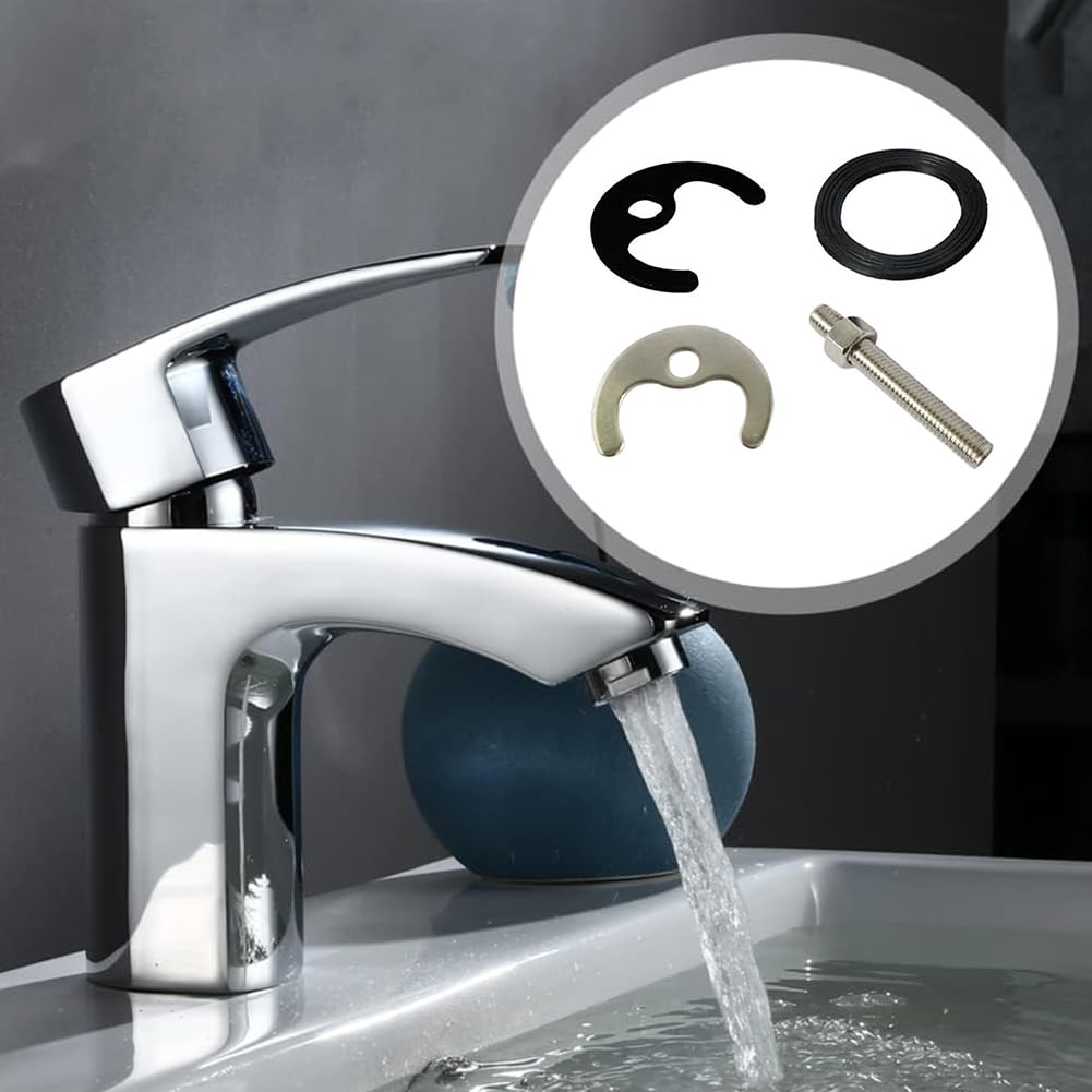 Kiuiom Montaggio Monoblocco Di Kit, RicambioRubinetto LavelloFissaggio, Sistema Di Viti Per Rubinetti Da Lavabo, Lavandino Per Fissaggio Ferro Di Cavallo
