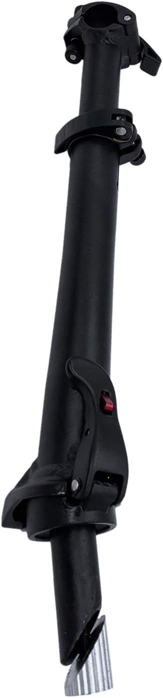 RETYLY Folding Bike Stem with Teeth 25.4Mm Aluminum Alloy Height Adjustable Folding Riser Stem - Black
