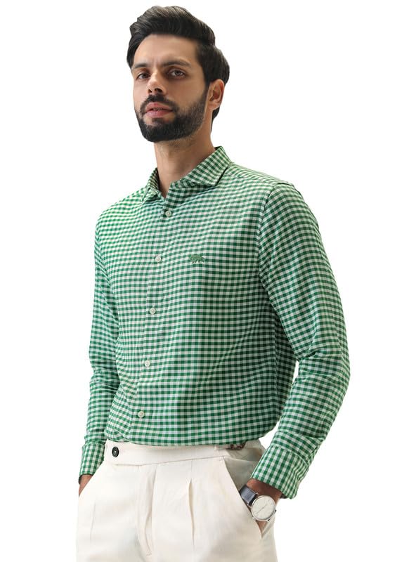 Image of Andamen Men Dobby Full Sleeve Cutaway Shirt