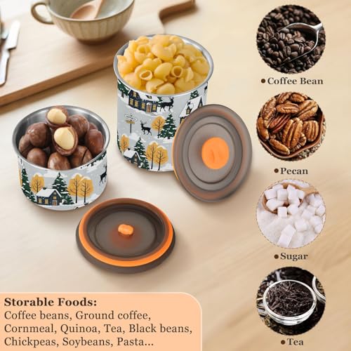 Contenedor hermético para café acero inoxidable 900 ml miniatura 5