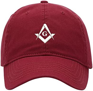 Baseball Cap Men Masonic Embroidered Washed Cotton Dad Hat Unisex Baseball Caps