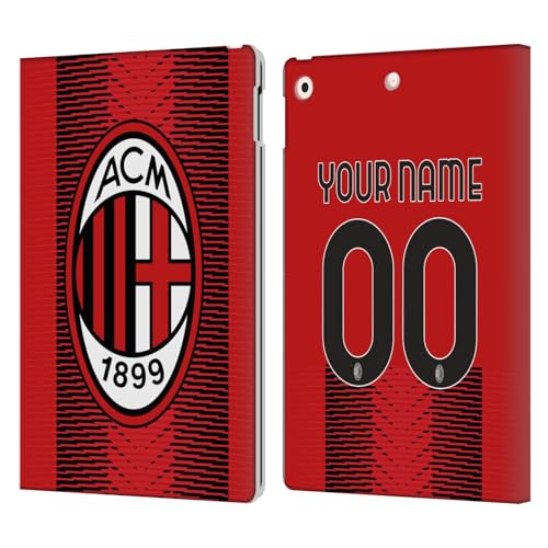Protection iPad 10.2 AC Milan étui portefeuille cuir tablette 2021