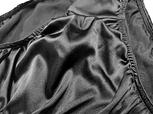 SilRiver Men's Silk Satin Briefs Bikini Underwear Bulge Enhancing Panties for Men underpants2