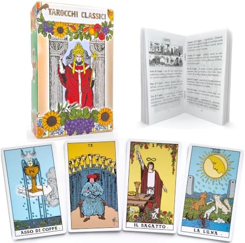 Italian Tarot Cards with Manual for Beginners, Italian Box Editio...