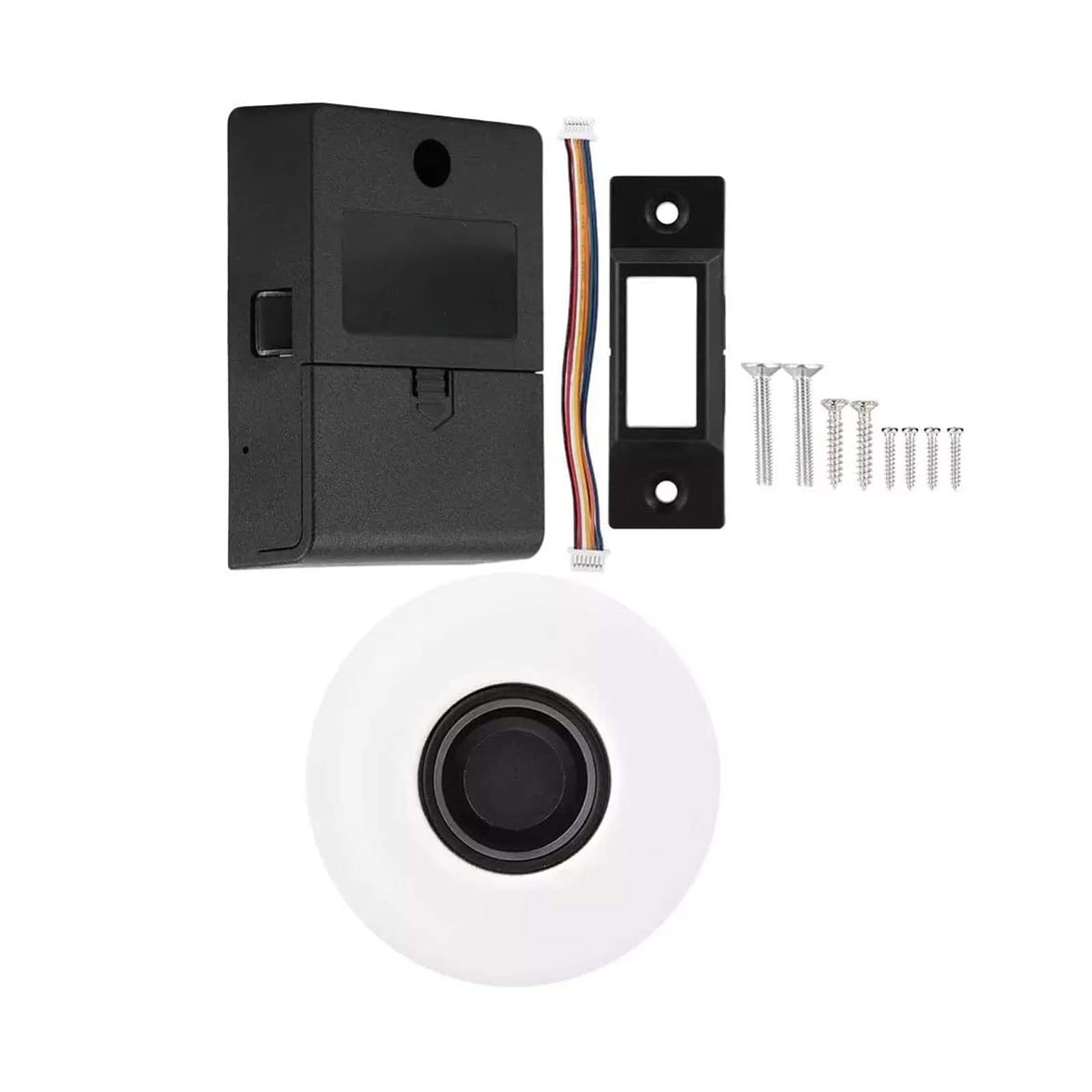 Cerrar Cerradura gruesa con huella dactilar, cerradura electrónica, candado con huella dactilar para cajón escolar, archivador, cerradura de puerta sin llave para armario de puerta