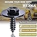 Rexka 50 pcs M4.8-1.61 x 16mm Hex Head Sems Screws for BMW Wheel Arch Trim Underfloor Coating Rear Trim Cover Underhood Shield 07147129160 E46 E60 E63 E66 E70 E82 E83 E90 07-14-7-129-160