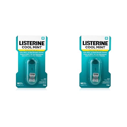 Listerine Pocket Mist Cool Mint 0.3 fl oz (Paquete de 2)