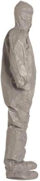 DuPont Tychem F 6000 Coveralls; Attached Boots, Hooded, X-Large