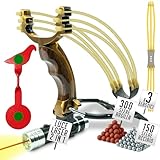 Slinkyes Kit Completo | Elastico Rinforzato| Professionale da tiro adulti | Professionale da Caccia | Professionale di Precisione | Gioco all