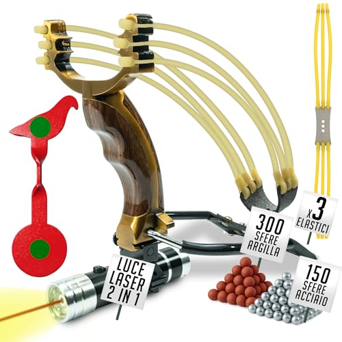 Slinkyes Kit Completo | Elastico Rinforzato| Professionale da tiro adulti