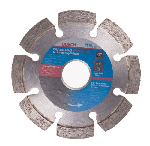 Bosch Dd400 4-Inch Premium Segmented Tuckpointing Diamond Blade #TOP7