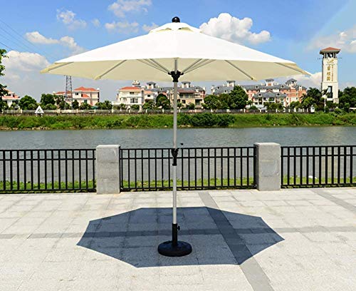 Sombrilla para jardín y playa de 270cm con manivela sombrilla mesa exterior 2