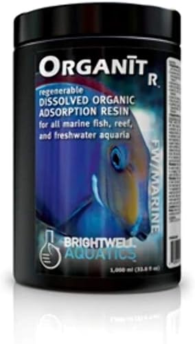 Brightwell Aquatics ABAORGR250 Organit-R - Medios filtrantes de resina para acuario, 8.5 onzas