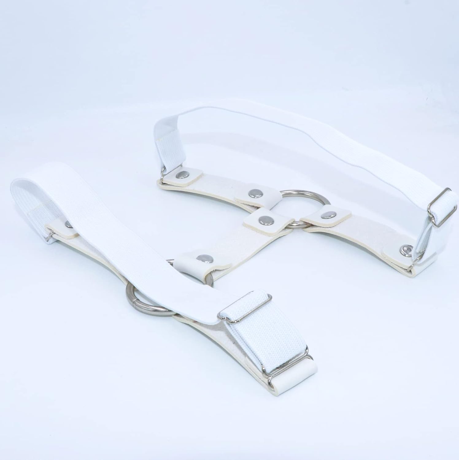 Adjustable Elastice 2 Rows Leather Leg Harness Garter Belt Punk Gothic Thigh Ring Garter - Image 5