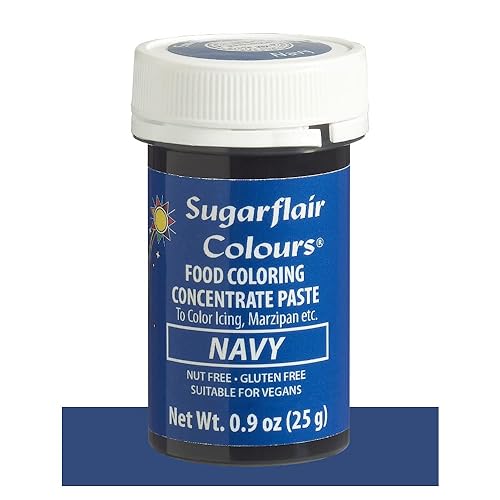 Miniatura 6 de Sugarflair - Pasta concentrada para colorante alimentario, 0.88 oz de color rojo navideño