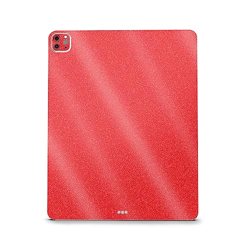 Image of MightySkins Carbon Fiber Skin Compatible with Apple iPad Pro 12.9 inch M2 6th Gen (2022) Full Wrap Kit - Solid Red | Protective, Durable Textured Carbon Fiber Finish | Easy to Apply | Made in The USA