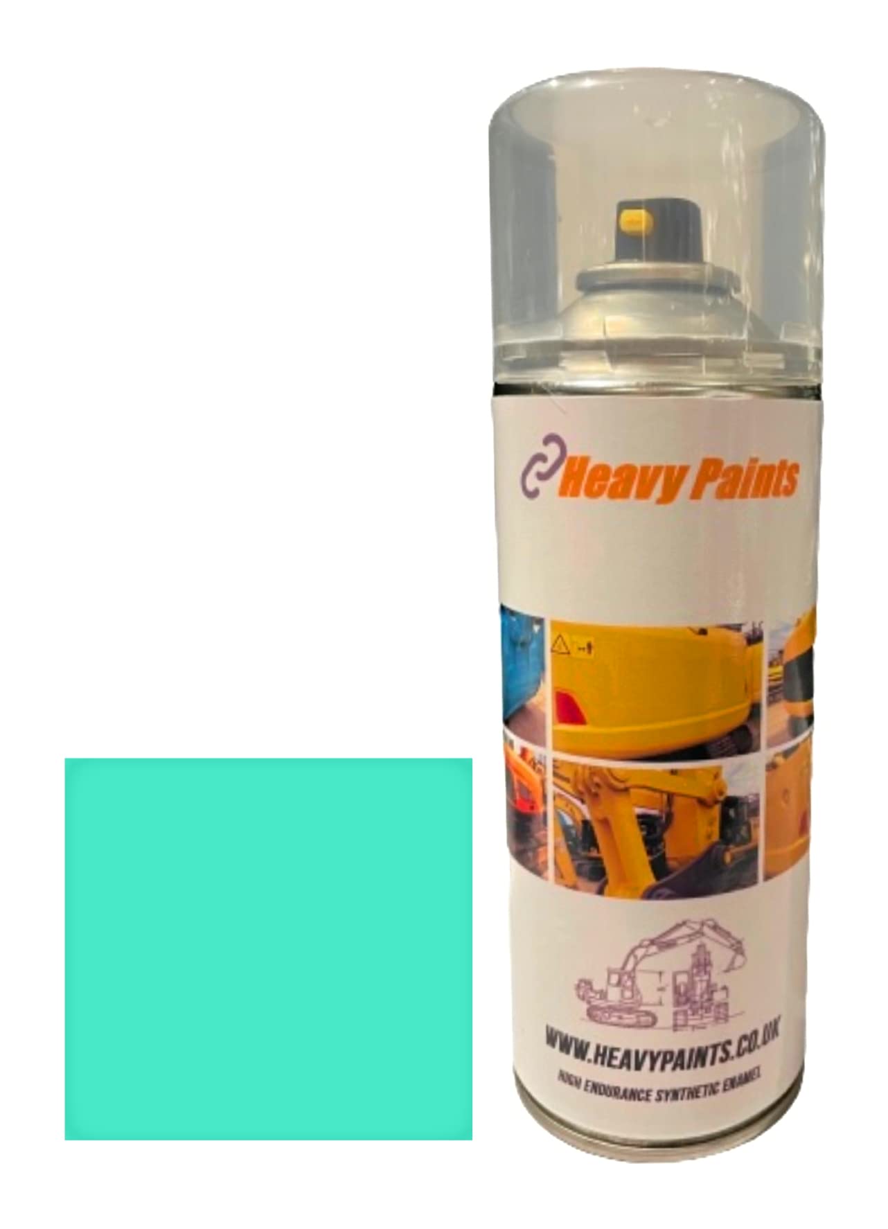 Heavy Paints Green Compatible With Mitsubishi Forklift Compatible Aqua Synthetic Enamel Paint 400Ml Aerosol