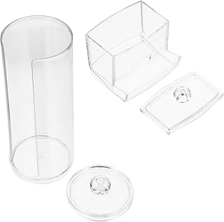 Cotton Pad Holder Cotton Swab Storage Box Set...