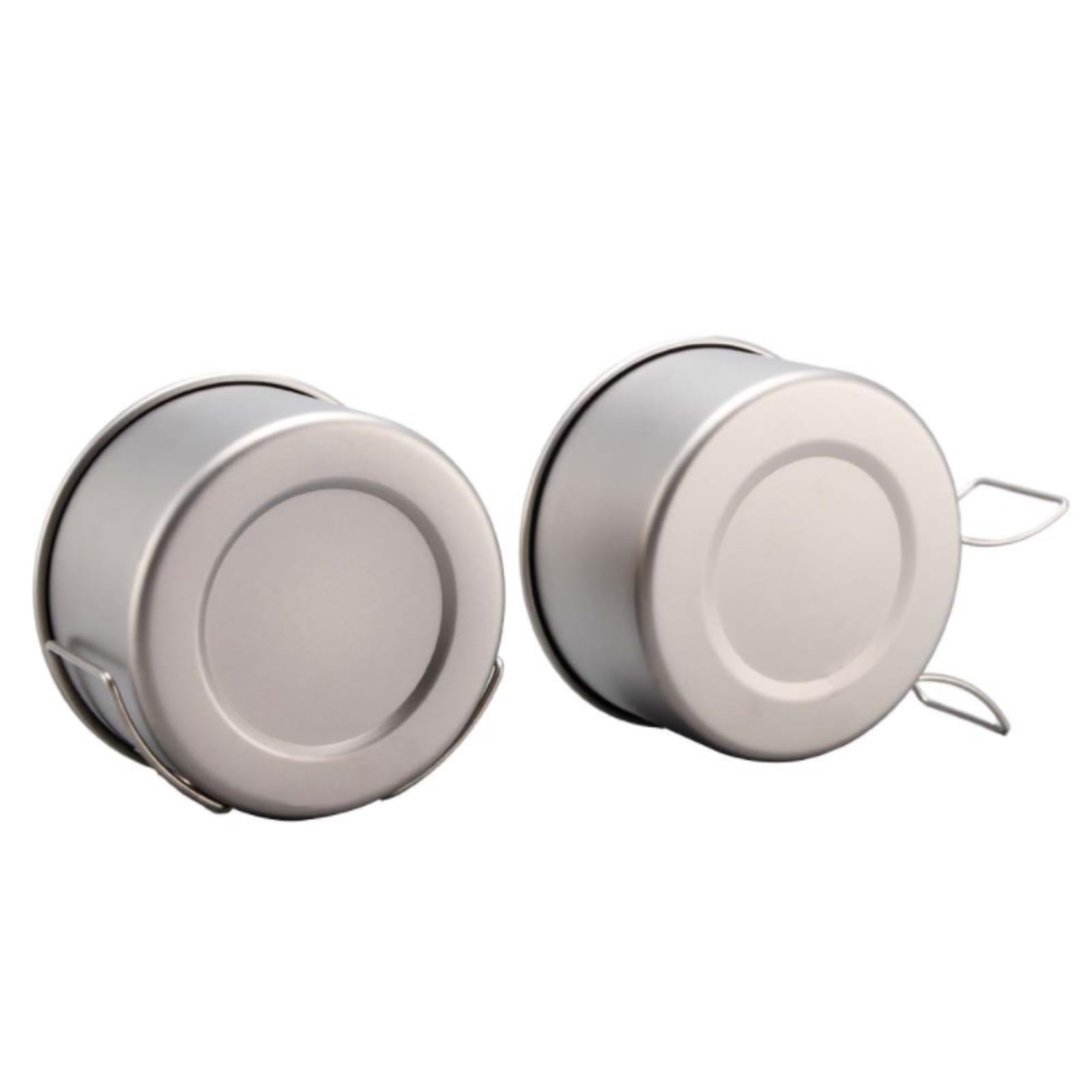 Popote Camping Extérieure Ensemble De Bols Portables en Titane Pur for Camping en Plein Air, Vaisselle De Pot, Cuisinière De Camping Pliable Popote Bivouac