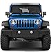 JWM 4x4 Billet Grille Insert for Jeep Wrangler JK (2007-2017) - Matte Black + Grab Handles