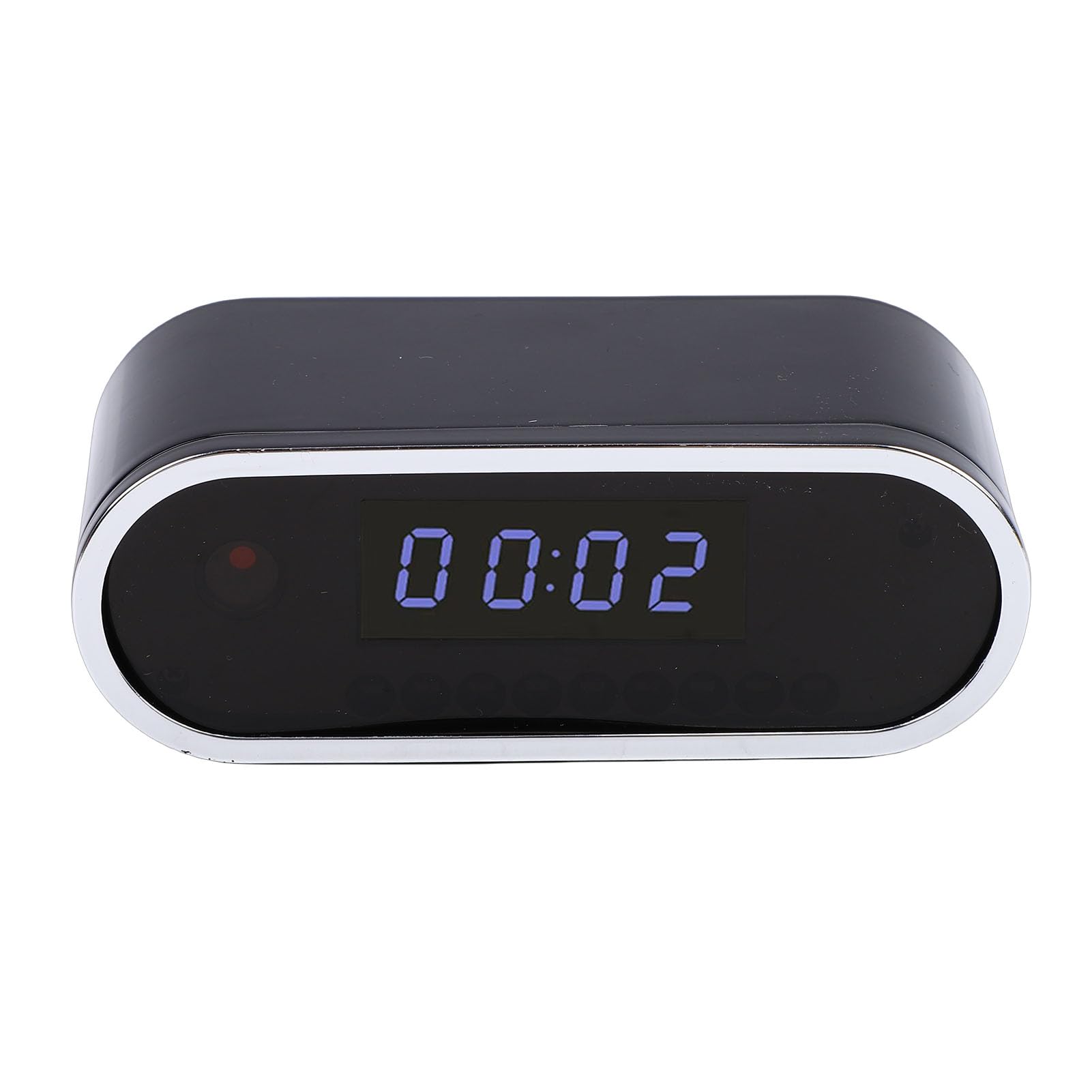 XUMIUZIY 1080P WiFi Security Camera with Clock, 130 Wide Angle Lens, Night up to 8m, Motion Detection, 2 Way Audio, with Real Time Viewing and