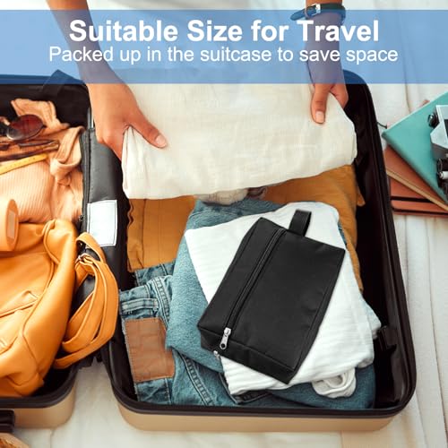 Tolare 6 PCS Travel Toiletry Bag for Women and Men, Travel Pouch, Large Shaving Bag, Portable Grooming Bag, Foldable Storage Bags with Handle for Cosmetics Toiletries Tools, 6 Colors