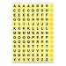 3510 Pcs A to Z Round Self Adhesive Alphabet Stickers Labels Signs- 120 Sets Multipurpose Small Letter Stickers