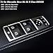 ALAVENTE 4Pcs Driver Window Switch Repair Button Caps, Lift Button Left and Right Caps for Mercedes Benz ML GL R Class W164 X164 W251 Front DRIVER MASTER Side