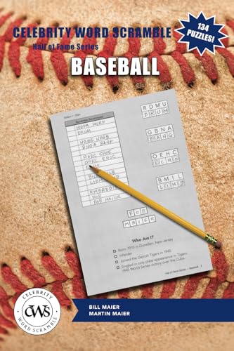 Celebrity Word Scramble Hall of Fame Series Baseball