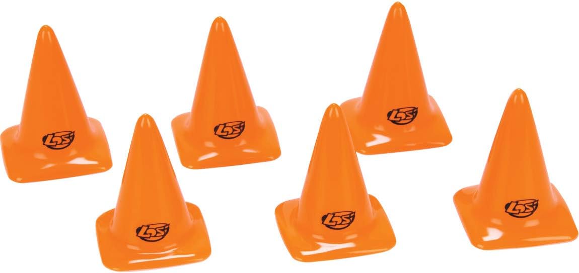 Losi Course/Track Cones Orange 2.75 6 LOSB1107 Electric Car/Truck Option Parts