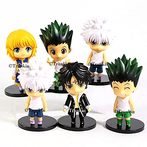 Image of Trunkin | Hunter X Hunter Gon Freecss Killua Zoldyck Kurapika | Cute Pvc Action Figures Toys Set 10Cm Rubber Figurines,Multicolor